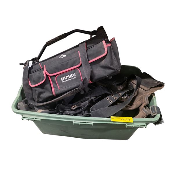 Bin of Various Tool Bags - Mixed Size and Style