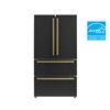 Image 1 : BNIB - Espresso Moena 36" French Door Refrigerato, Black - RV: $2999 (Model FFRBI1820-36BLK)