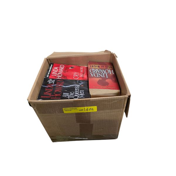 Box full of assorted books - Linda Howard & Others