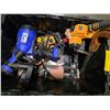 Image 3 : Tote with assorted tools & misc.