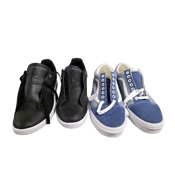 Pair of Lacoste Sneakers (size 9.5), Vans (size 9 Mens)