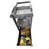 Image 1 : Adjustable Mobile Workstation / Equipment Stand with Shelves