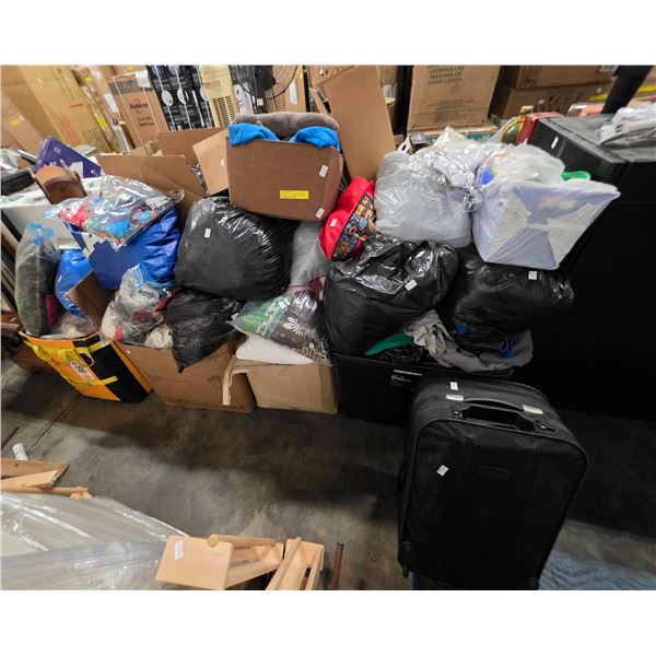 Large Group of Surprise Misc - Suitcase, Towels, Etc