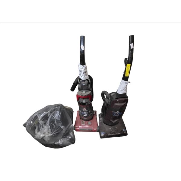 2 Upright Vacuum Cleaners, Etc