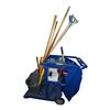 Image 1 : Rubbermaid Commercial Mobile Janitorial Cleaning Cart with Mops, Brooms, and Supplies