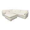 Image 1 : Pink City Imports 5pc Modular White Sectional Sofa - RV $6,999