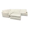 Image 2 : Pink City Imports 5pc Modular White Sectional Sofa - RV $6,999