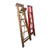 Image 1 : Vintage Wooden Extension and Step Ladders - 2 Pcs