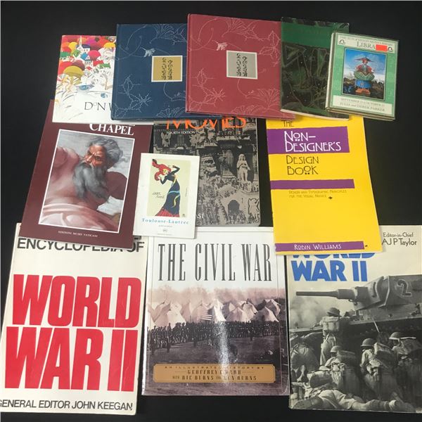 LOT OF 12 BOOKS