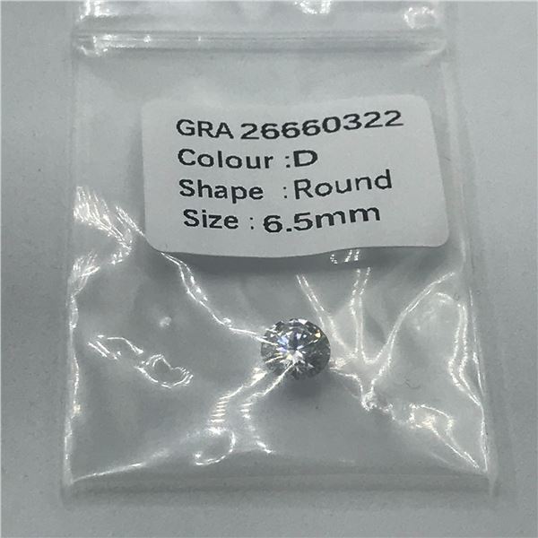 1CT MOISSANITE BRILLIANT D WITH GRA REPORT