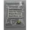 Image 1 : 1CT MOISSANITE ROUND BRILLIANT VIVI YELLOW WITH GRA REPORT