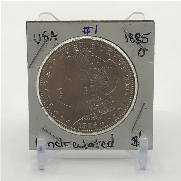 UNCIRCULATED SILVER DOLLAR - MINTED IN 1885 IN NEW ORLEANS