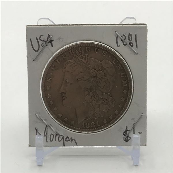 MORGAN SILVER DOLLAR - MINTED IN 1881