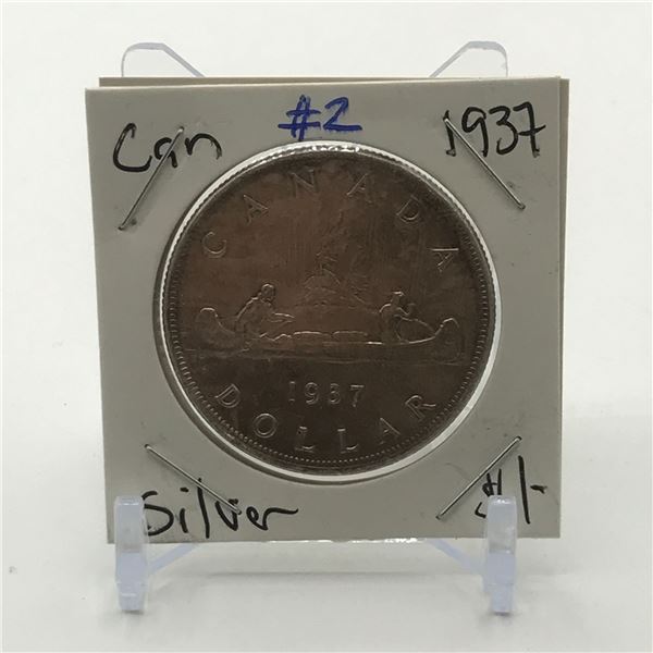 CANADIAN SILVER DOLLAR - MINTED IN 1937