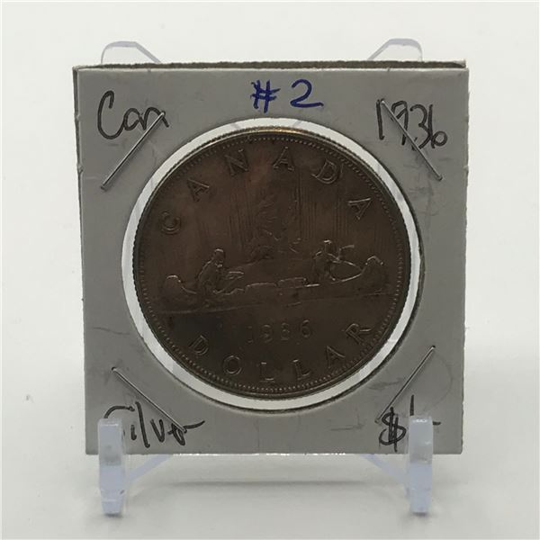CANADIAN SILVER DOLLAR - MINTED IN 1936