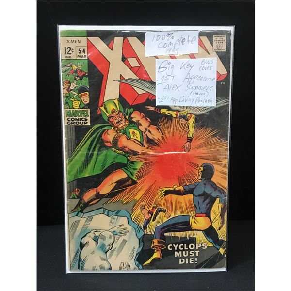 THE X-MEN #54 (1969) 1ST ALEX SUMMERS (HAVOC) & THE LIVING PHAROAH - MARVEL COMICS
