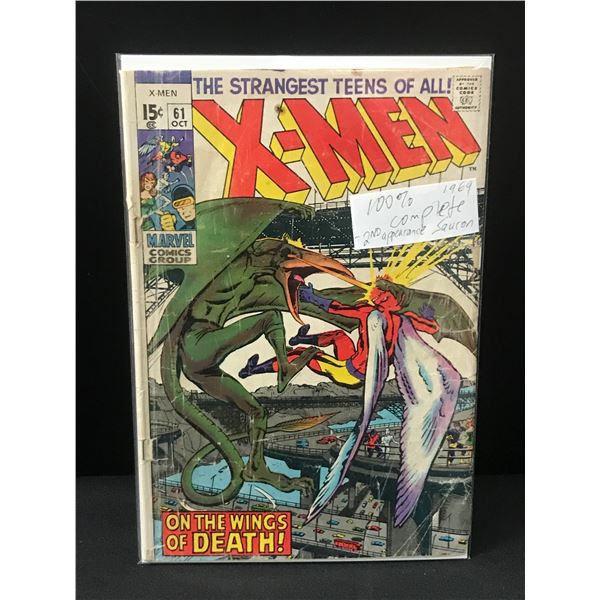 THE X-MEN #61 (1969) 2ND APP SAURON - MARVEL COMICS