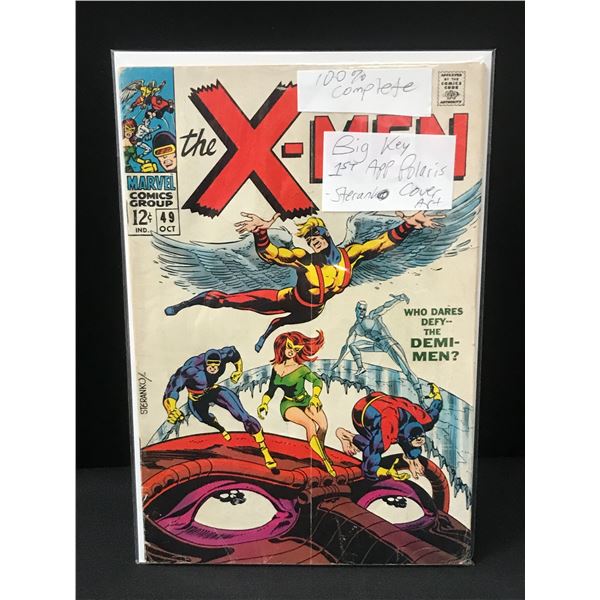 THE X-MEN #49 1ST APP POLARIS 100% COMPLETE - MARVEL COMICS