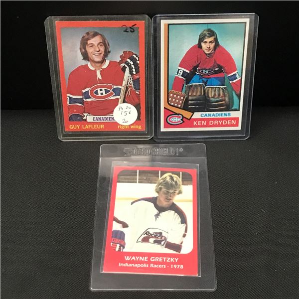 LOT OF 3 NHL TRADING CARDS - INCLUDING GRETZKY