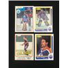 Image 1 : LOT OF 4 EDMONTON OILERS HOCKEY TRADING CARDS