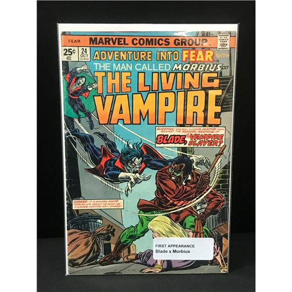 MORBIUS THE LIVING VAMPIRE #24 1ST BLADE VS MORBIUS - MARVEL COMICS