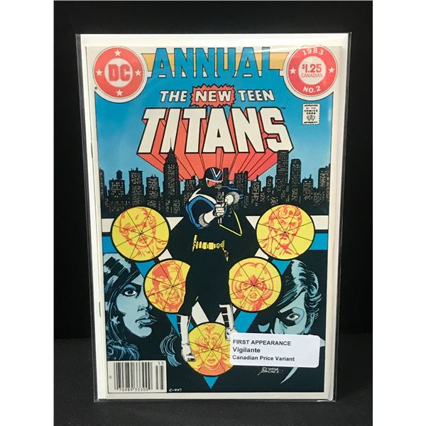 THE NEW TEEN TITANS ANNUAL #2 1ST APP VIGILANTE CPV - DC COMICS