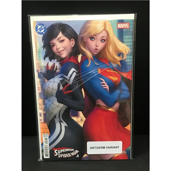 SUPERMAN SPIDER-MAN #1 ARTGERM VARIANT - DC/MARVEL COMICS