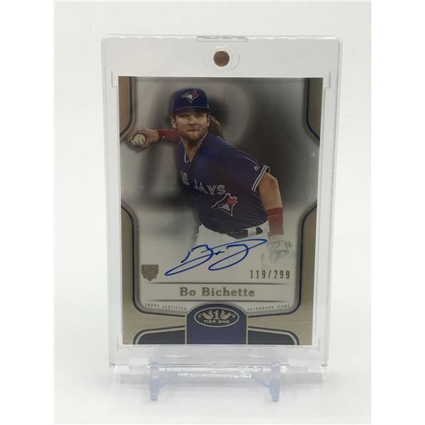 2020 TOPPS TIER ONE BASEBALL BO BICHETTE SIGNED ROOKIE TRADING CARD 119/299