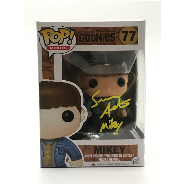 SEAN ASTIN SIGNED MIKEY GOONIES FUNKO POP - WWOC COA