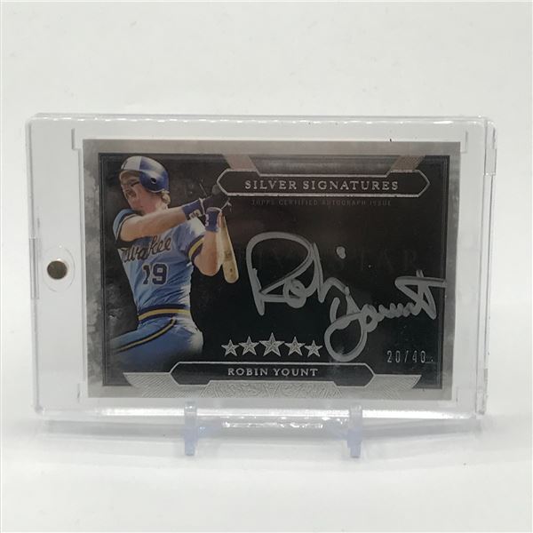 2020 TOPPS FIVE STAR BASEBALL ROBIN YOUNT SIGNED TRADING CARD 20/40