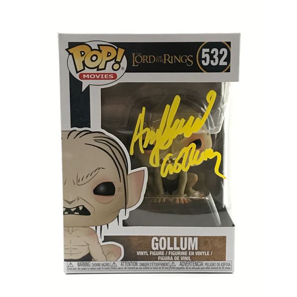ANDY SERKIS SIGNED GOLLUM FUNKO POP - WWOC COA