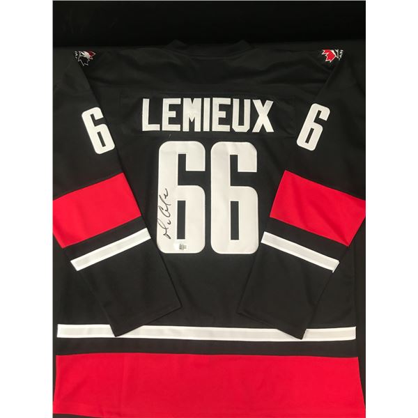 MARIO LEMIEUX SIGNED TEAM CANADA CUSTOM JERSEY - ACE COA