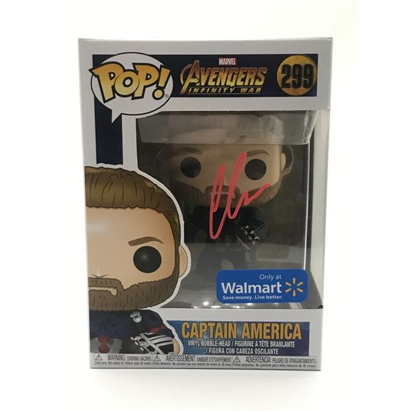 CHRIS EVANS SIGNED CAPTAIN AMERICA FUNKO POP - HOLLYWOOD COA