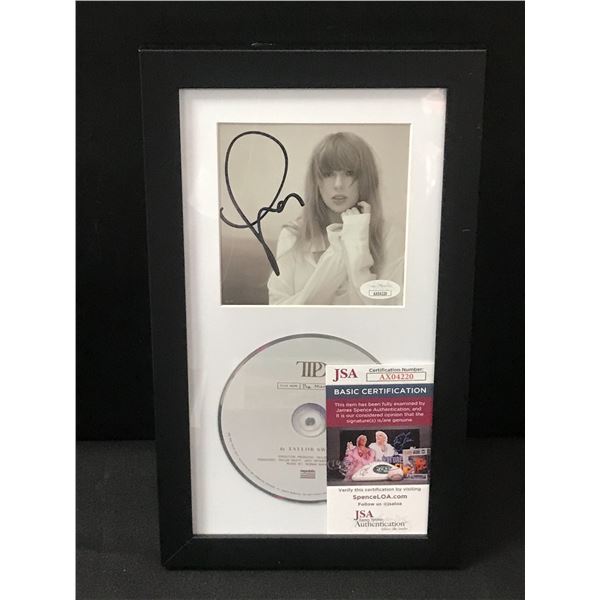 TAYLOR SWIFT SIGNED CD SLEEVE PRESENTATION PIECE - JSA COA