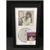 Image 1 : TAYLOR SWIFT SIGNED CD SLEEVE PRESENTATION PIECE - JSA COA