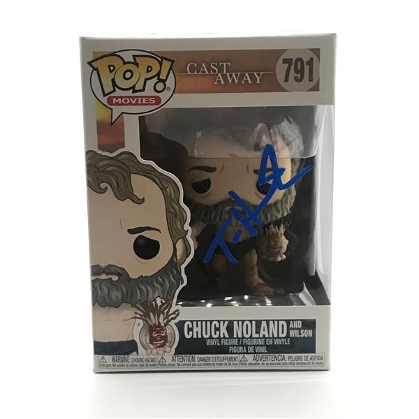 TOM HANKS SIGNED CHUCK NOLAND CASTAWAY FUNKO POP - HOLLYWOOD COA