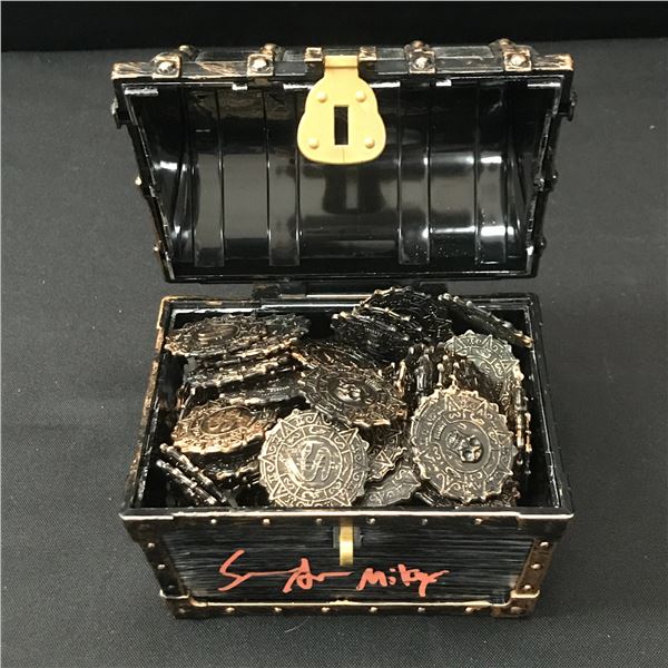 SEAN ASTIN SIGNED AND INSCRIBED 'MIKEY' TREASURE CHEST - WWOC COA