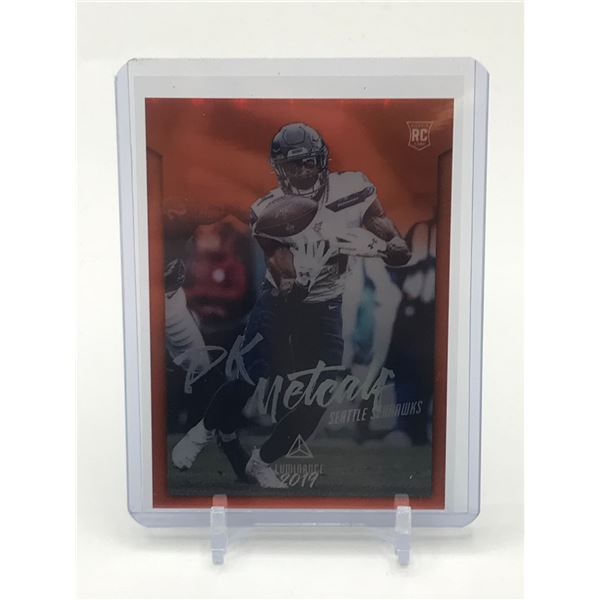 2019 PANINI CHRONICLE LUMINANCE DK METCALF ORANGE REFRACTOR ROOKIE CARD 6/25