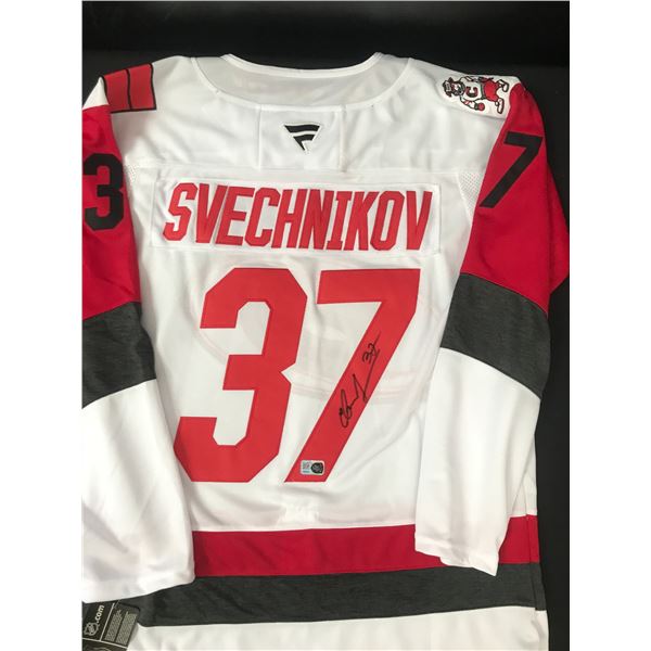 ANDREI SVECHNIKOV SIGNED CAROLINA HURRICANES CUSTOM JERSEY - ELITE SPORTS COA
