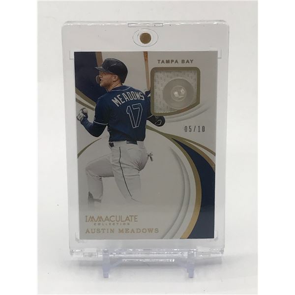 2019 PANINI IMMACULATE COLLECTION BASEBALL AUSTIN MEADOWS PATCH TRADING CARD 05/10