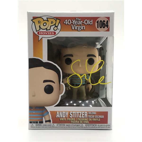STEVE CARELL SIGNED ANDY STITZER SIGNED 40 YEAR OLD VIRGIN - KB COA