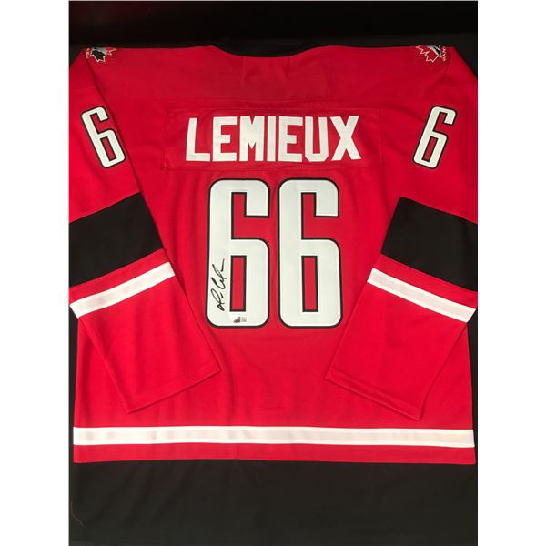 MARIO LEMIEUX SIGNED TEAM CANADA CUSTOM JERSEY - ACE COA