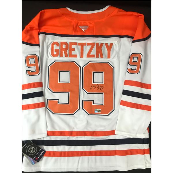 WAYNE GRETZKY SIGNED EDMONTON OILER CUSTOM JERSEY - ELITE SPORTS COA