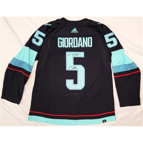 MARK GIODARNO SIGNED SEATTLE KRAKEN CUSTOM JERSEY - ACE COA