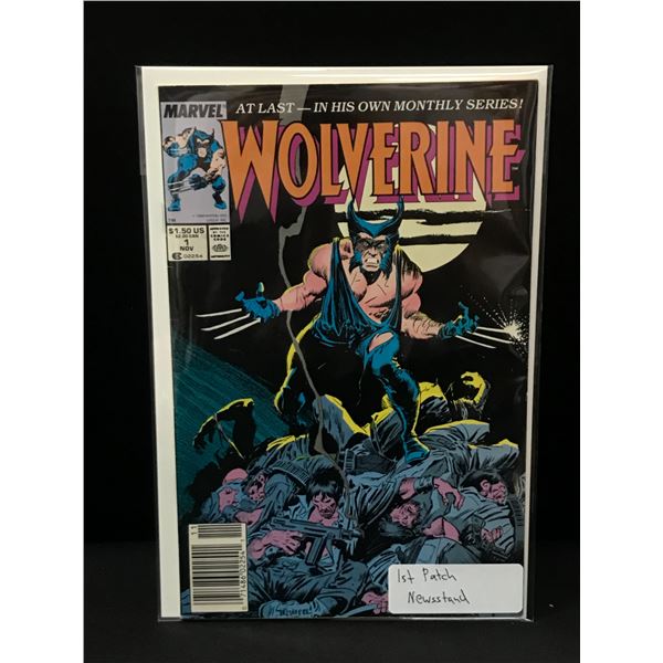 WOLVERINE #1 1ST PATCH NEWSSTAND EDITION - MARVEL COMICS
