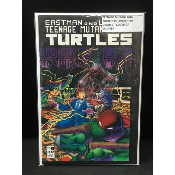 TEENAGE MUTANT NINJA TURTLES #9 (1986) 1ST COVER OF SPLINTER - EASTMAN AND LAIRD