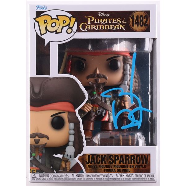 JOHNNY DEPP SIGNED JACK SPARROW FUNKO POP - BECKETT COA