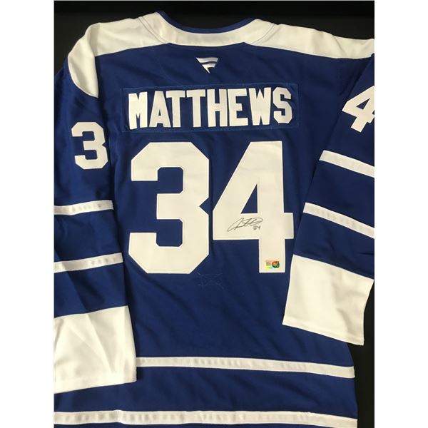 AUSTON MATTHEWS SIGNED TORONTO MAPLE LEAFS JERSEY - ELITE SPORTS COA