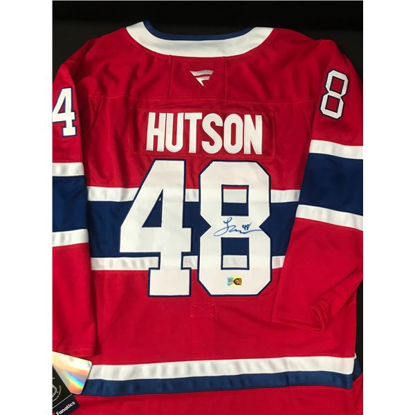 LANE HUTSON SIGNED MONTREAL CANADIENS CUSTOM JERSEY - ELITE SPORTS COA