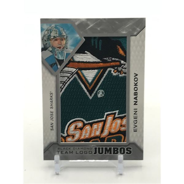 2019-20 UPPER DECK BLACK DIAMOND HOCKEY EVGENI NABOKOV TEAM LOGO JUMBOS TRADING CARD